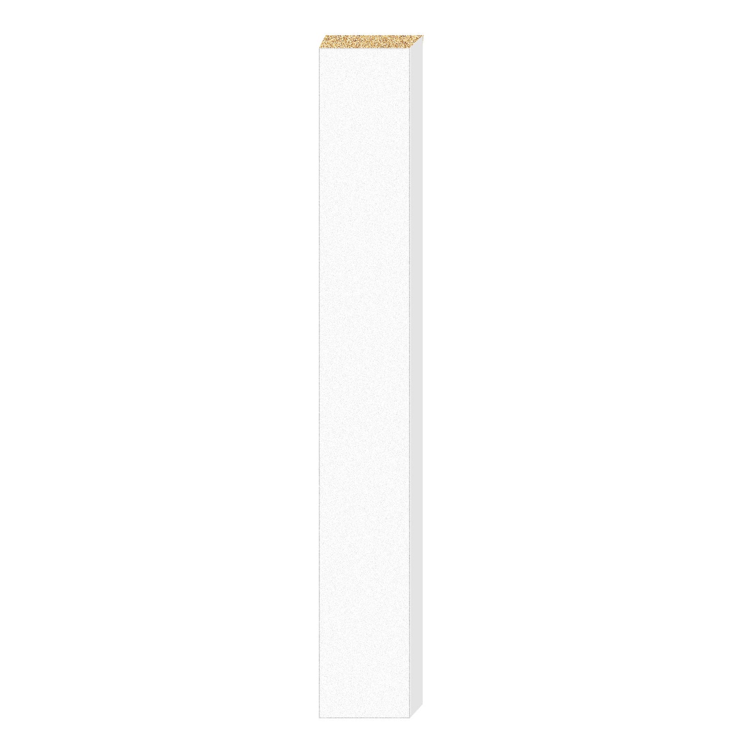 24.69" x 2.32" x 0.59" Melamine Faced Particle Board - Double-Sided Laminated