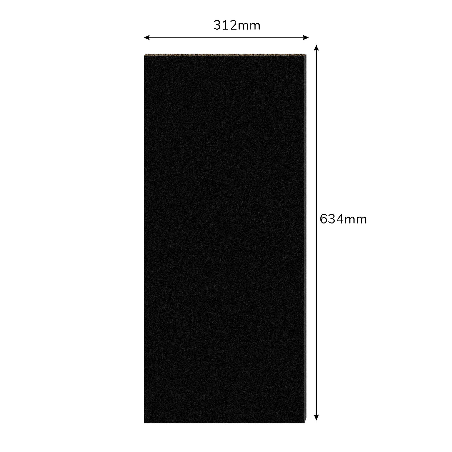 29-Piece Melamine Particle Board Set – Double-Sided Laminate for Furniture & DIY Black