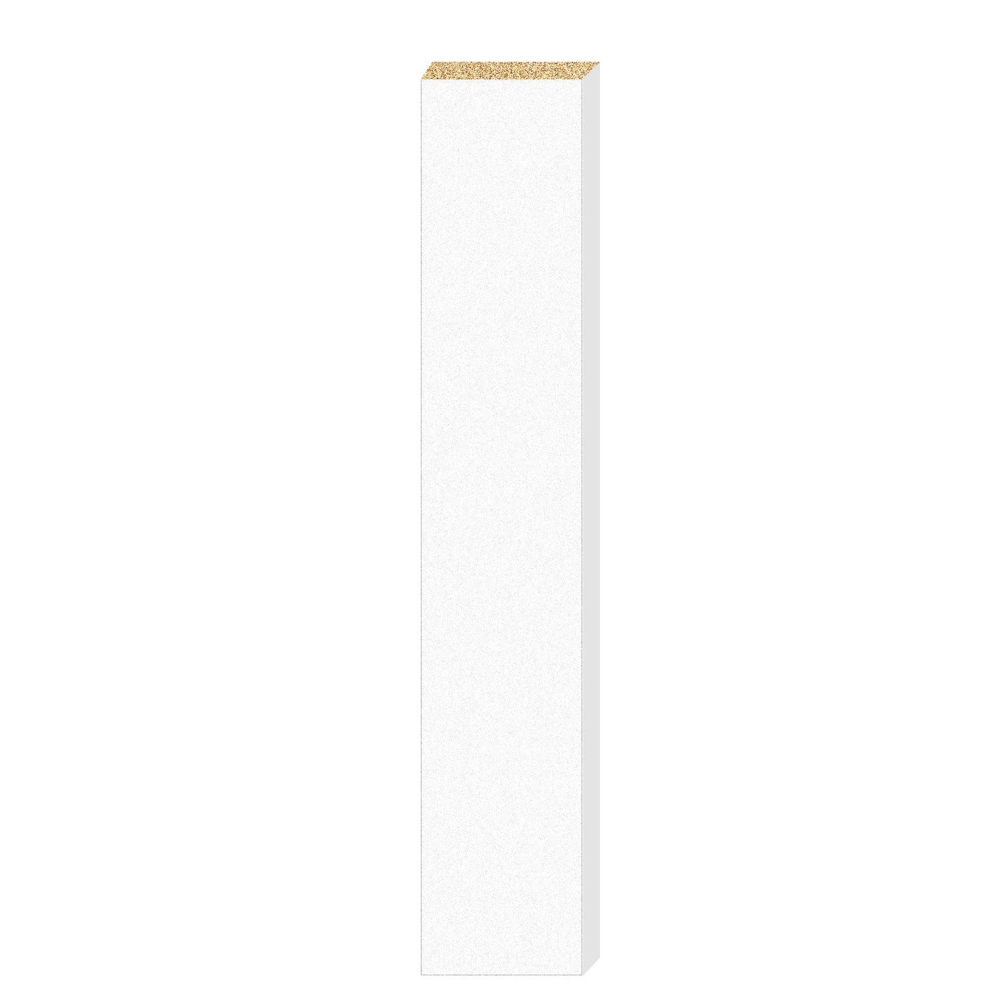 24.69" x 3.74" x 0.59" Melamine Faced Particle Board