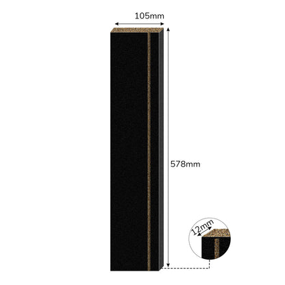 29-Piece Melamine Particle Board Set – Double-Sided Laminate for Furniture & DIY Black