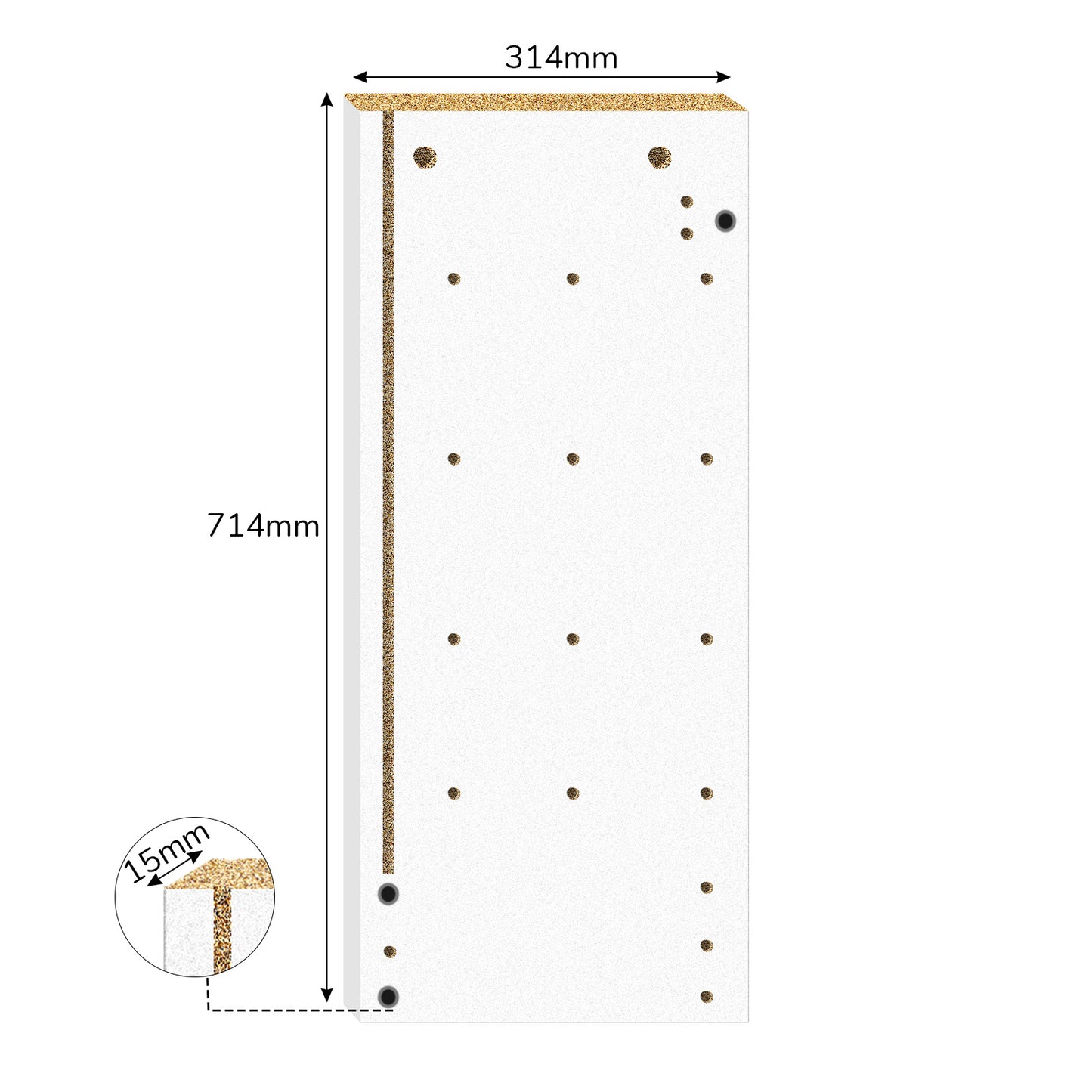7-Piece Melamine Particle Board Set – Double-Sided Laminate